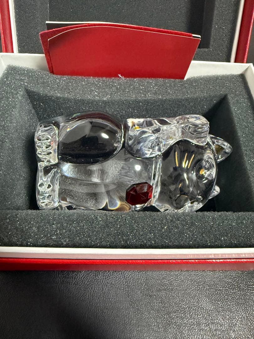 BACCARAT まねき猫 レッドオクトゴン（ボックス・紙袋付き）