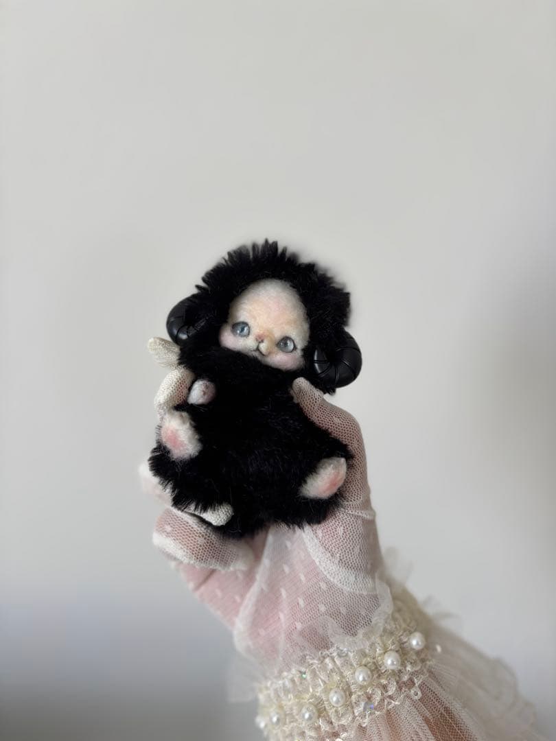 アートドール　ましゅまろツノ幻獣53 羊毛フェルト
