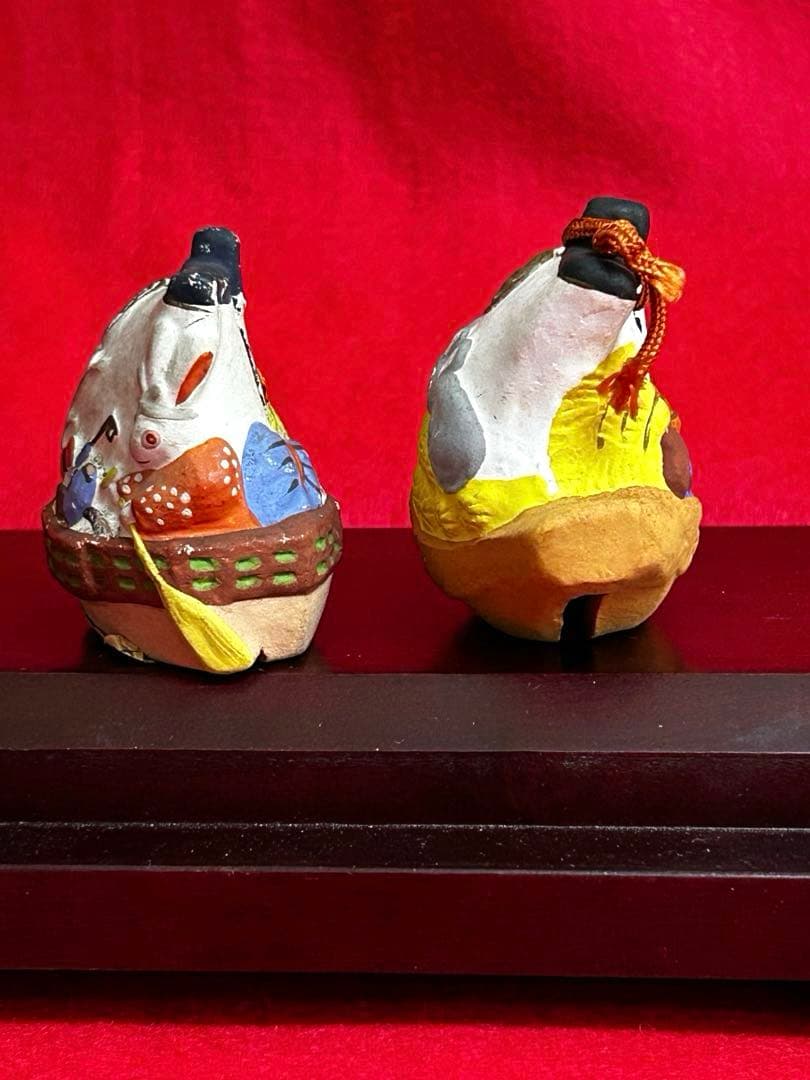 そ*ゃ様 昭和レトロ　郷土玩具　宝船土鈴2点 名古屋　其水