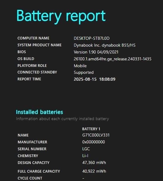 美品 2021年 dynabook B55HS i5 11世代 SSD512GB