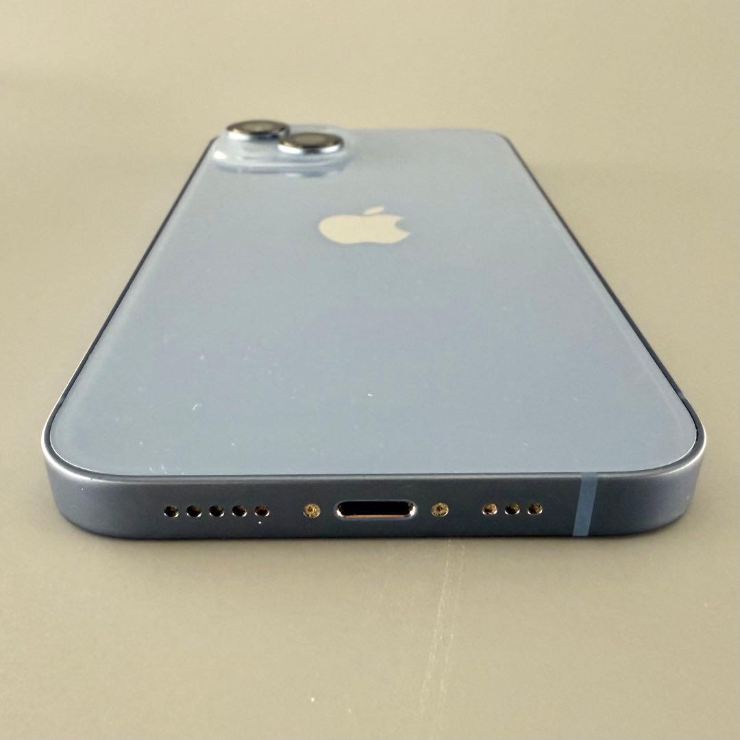【美品】iphone14 ブルー　箱　ケーブル未使用