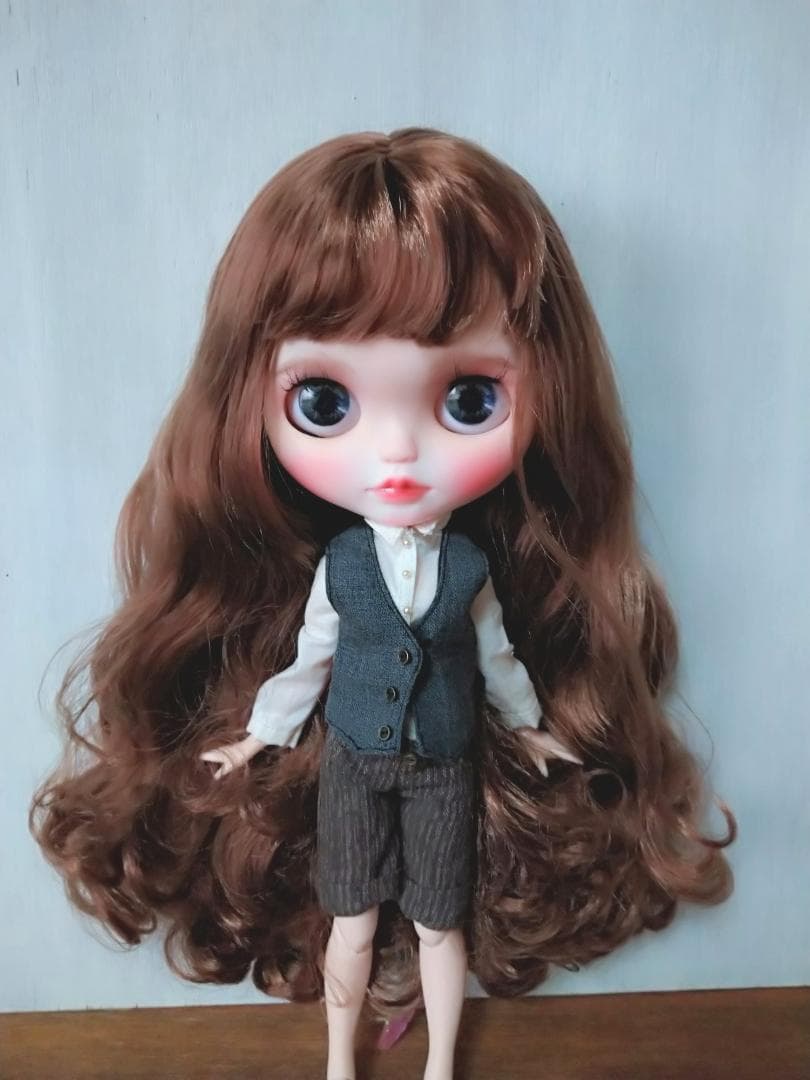 272.※単品※グレーのベスト※ブライスアウトフィット※1/6ドール服