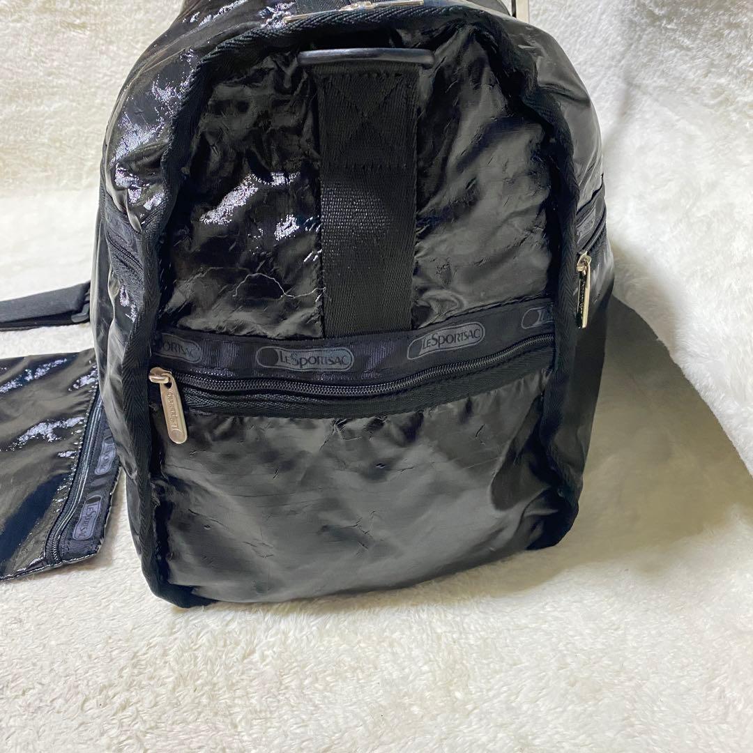 未使用級❤️レスポートサック 黒 ボストン 2way ポーチ付 ウィークエンダー