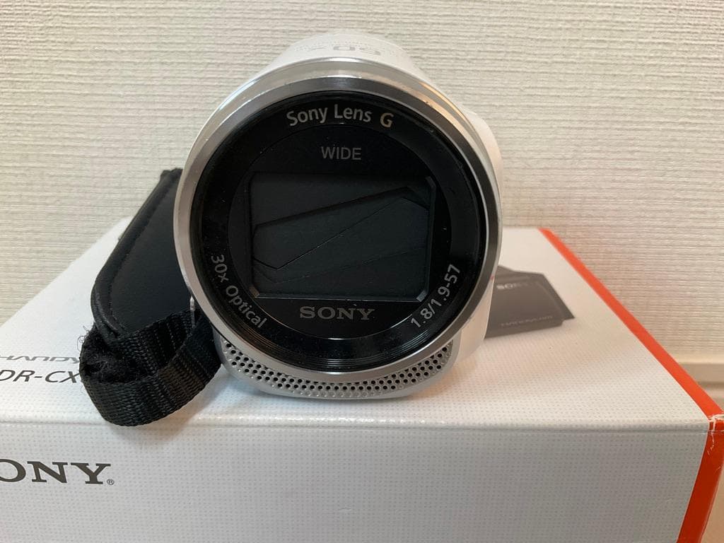 SONY HDR-CX680ホワイトフルHD ビデオカメラ 光学30倍 64GB