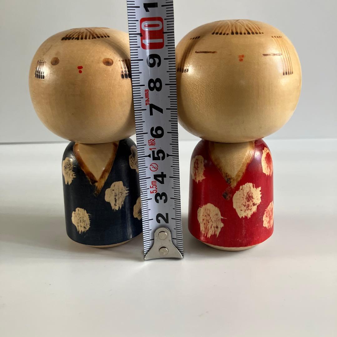 創作こけし　村上けん一　こけし　2体
