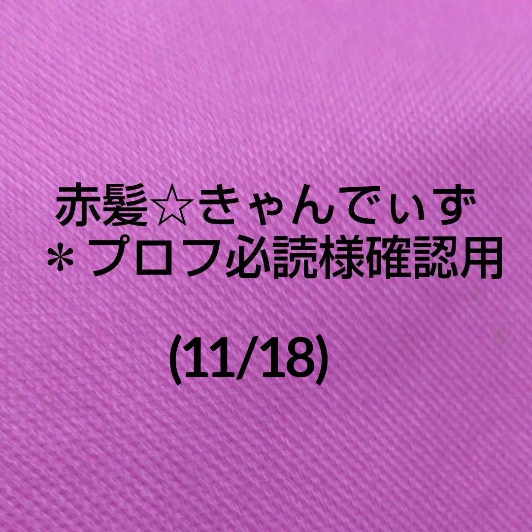 赤髪☆きゃんでぃず  ＊プロフ必読様確認用です(^-^)/