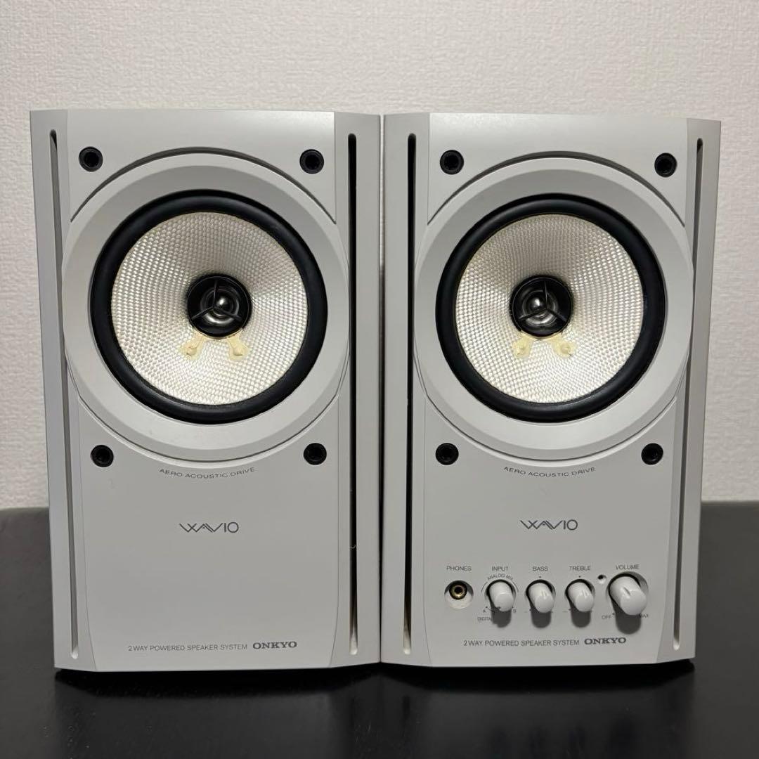 ＜美品＞ONKYO GX-77M (W) アンプ内蔵スピーカー