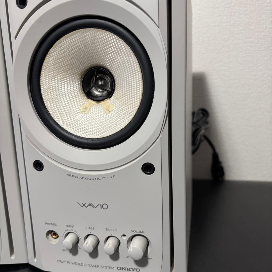 ＜美品＞ONKYO GX-77M (W) アンプ内蔵スピーカー