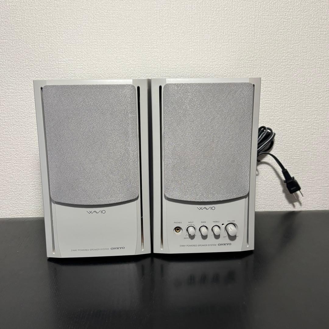 ＜美品＞ONKYO GX-77M (W) アンプ内蔵スピーカー