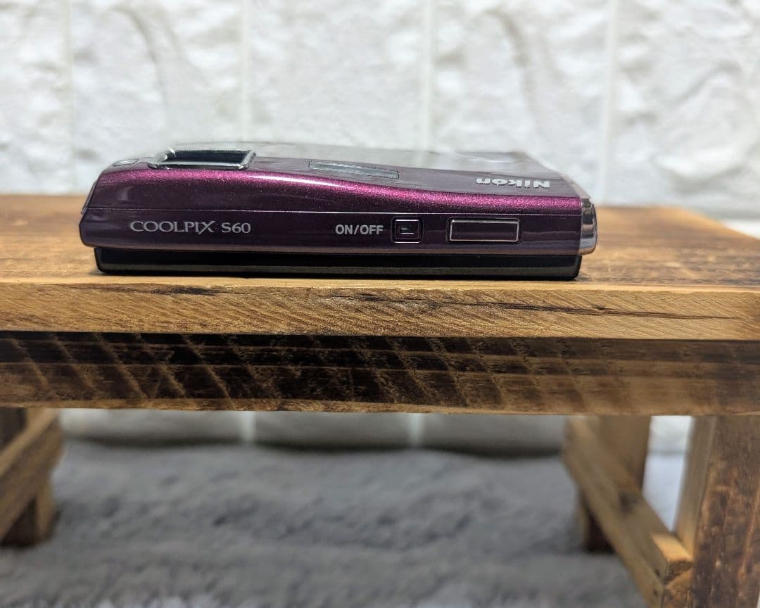 【動作確認済】Nikon COOLPIX S60 クールピクス ワインレッド