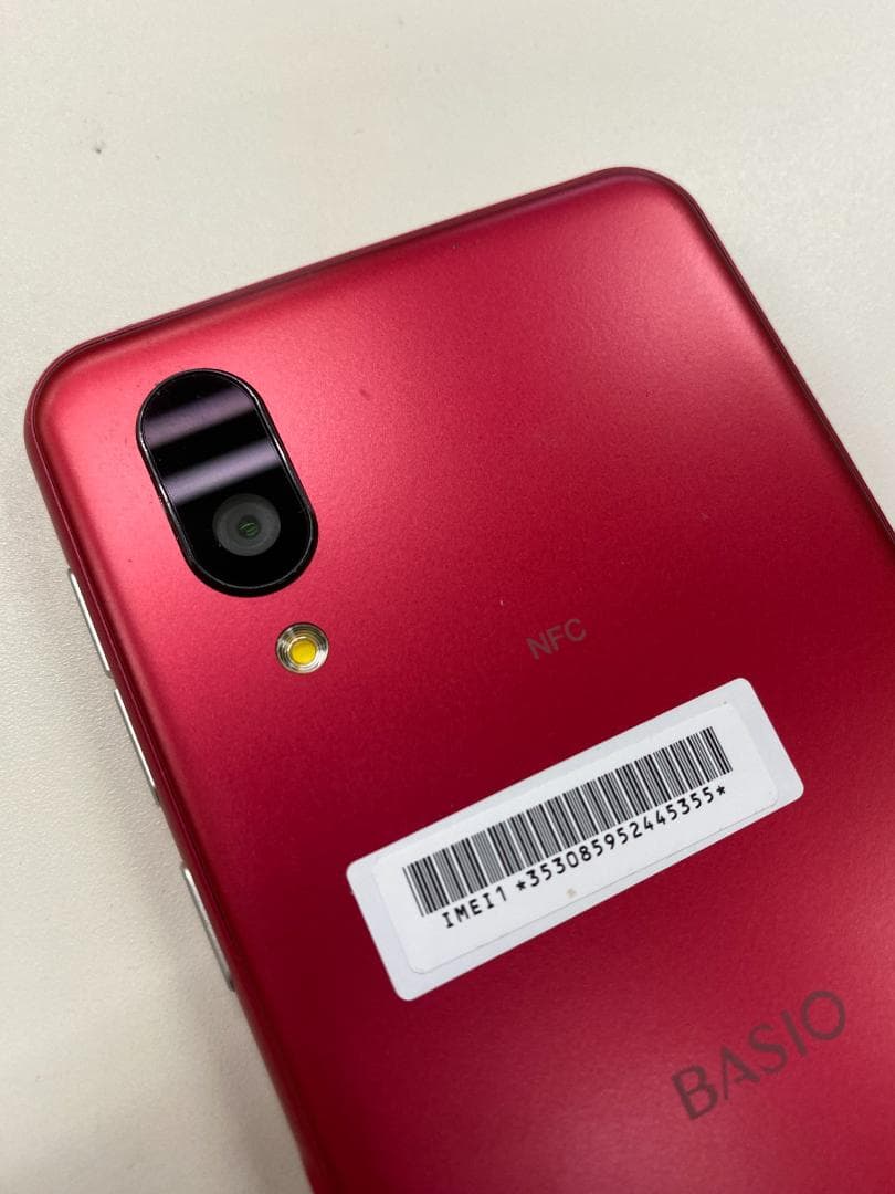 SHG09　BASIO active　スマートフォン　本体のみ　レッド