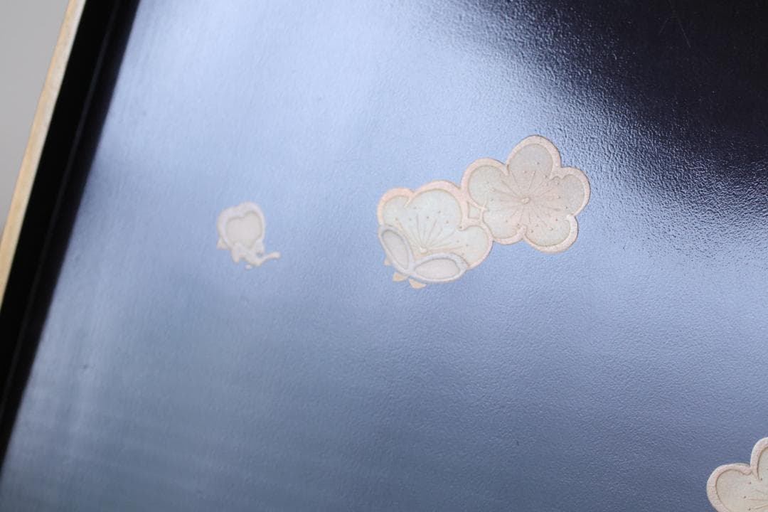 希少 大正時代 蒔絵 角盆 漆器 菓子器 民藝 手仕事 大正ロマン 古美術