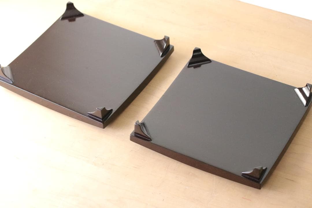 希少 大正時代 蒔絵 角盆 漆器 菓子器 民藝 手仕事 大正ロマン 古美術