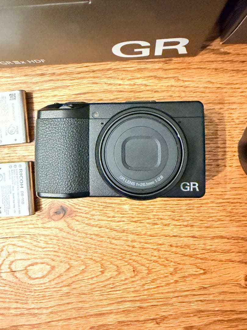 【美品】RICOH GRⅢx HDF 純正バッテリー2個付き