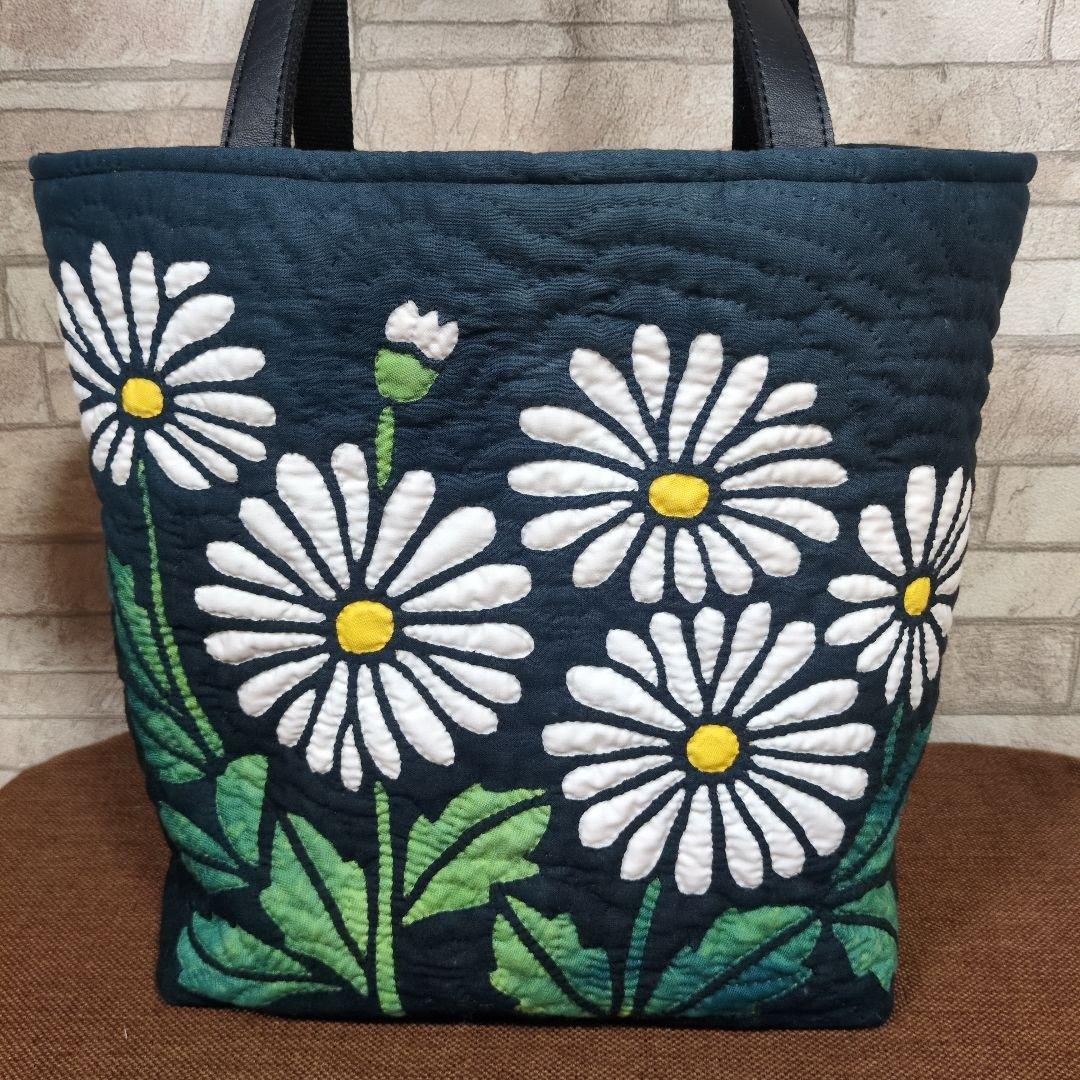マーガレットのハワイアンキルトバッグ　ハンドメイド