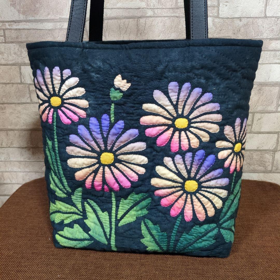マーガレットのハワイアンキルトバッグ　ハンドメイド
