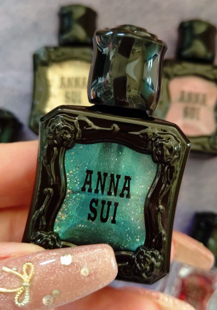 新品♡ANNASUIアナスイ♡ネイル4本・ネイルケアオイル・カラービーズ♡全6点