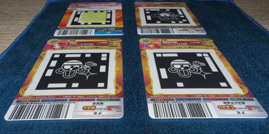 ワンピースARカードダス ナミ 4種カード