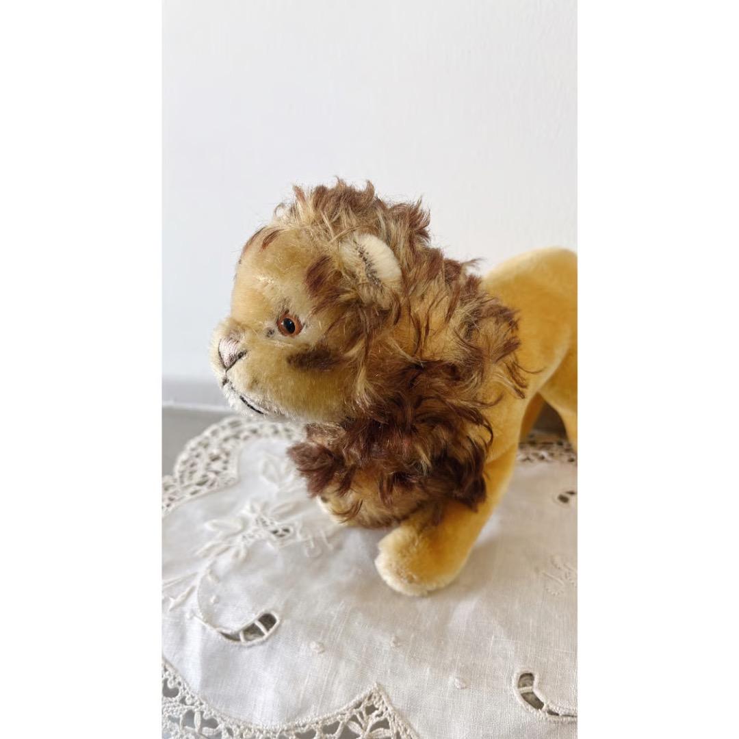アンティーク雑貨 vintage lion plush toy