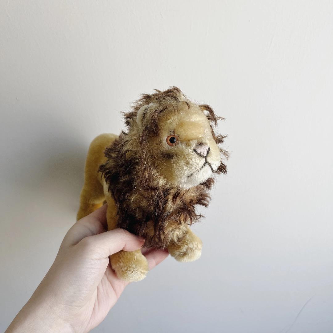 アンティーク雑貨 vintage lion plush toy