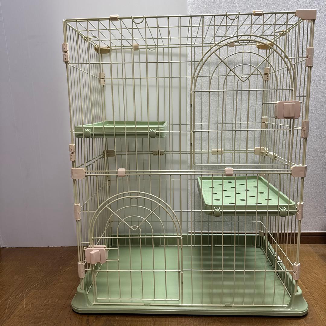 猫ケージ　キャットケージ　2段