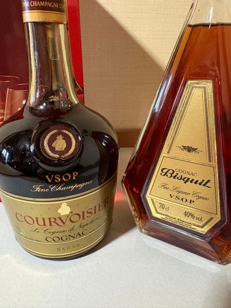 【古酒セット・未開栓】クルボアジェVSOP・ビスキー VSOP コニャック