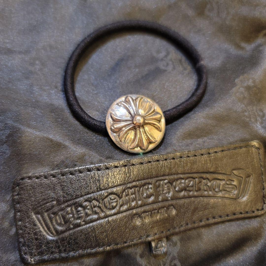 Chrome Hearts クロムハーツ クロスボールボタン シルバーヘアゴム