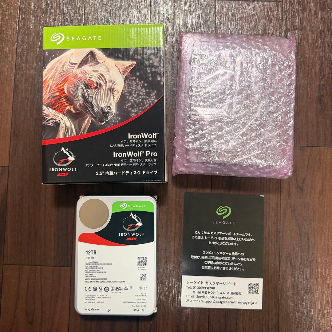 Seagate IronWolf 12TB NAS HDD 約284時間