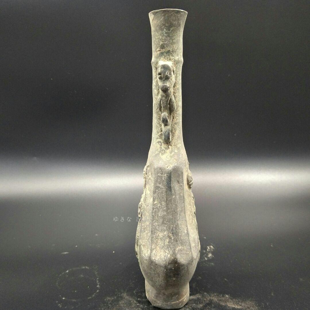 骨董品飛竜在天花瓶銅器の置物