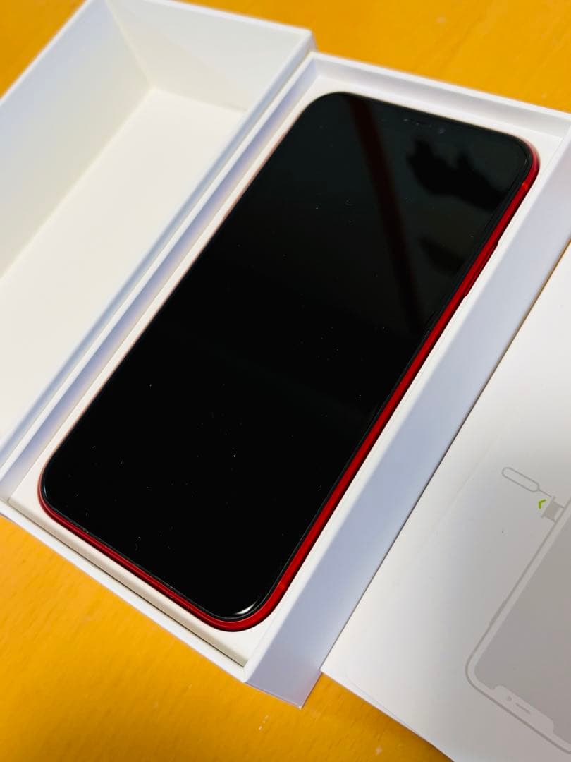 【中古美品】iPhone XR 128GB RED SIMフリー