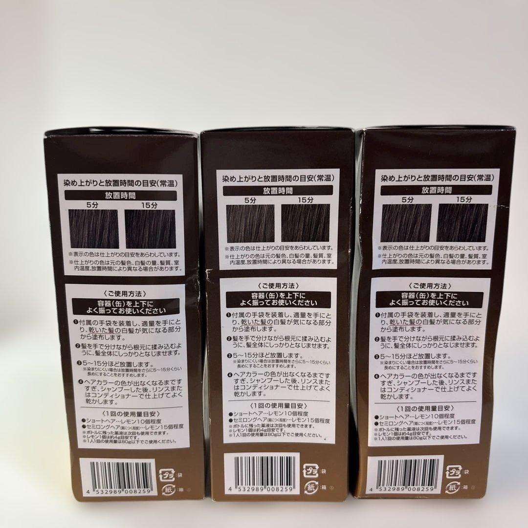 ÉCLAT Air color ダークブラウン 80gx3セット