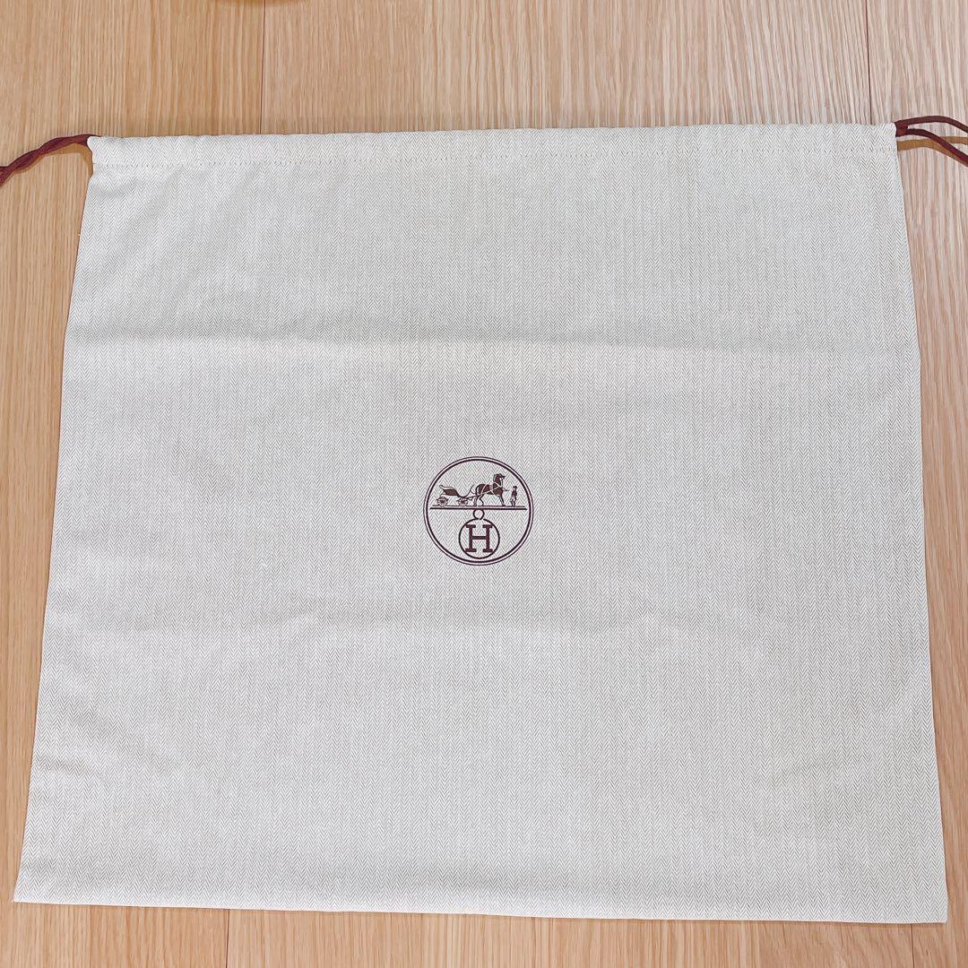 新品未使用 HERMES 保存袋 特大 50×54.5 巾着袋 ダストバッグ