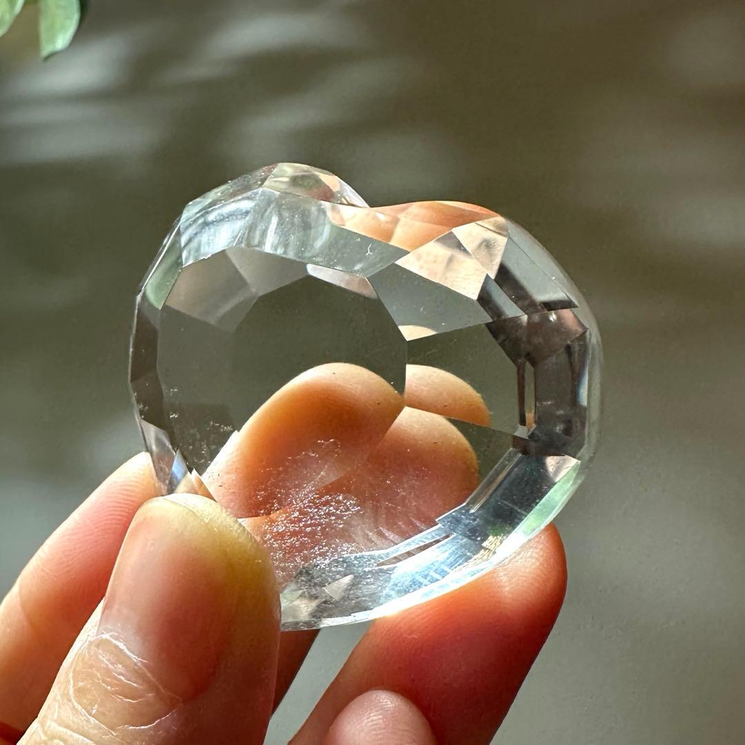 ペ*ん様 レムリアン　水晶　ハート　48.8g 天然石　高品質　レムリア　レムリ