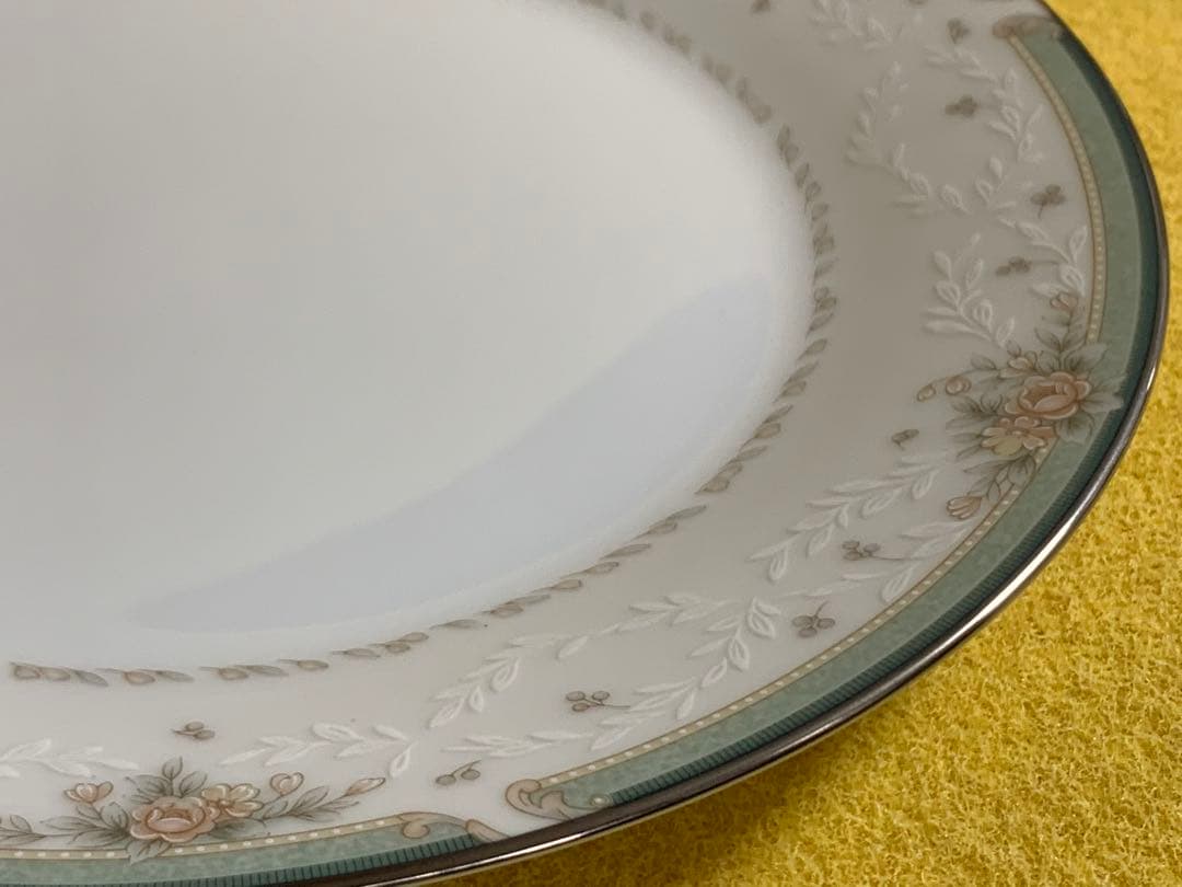 ノリタケグリーンブライアNoritake Greenbrier中皿径21cm5枚