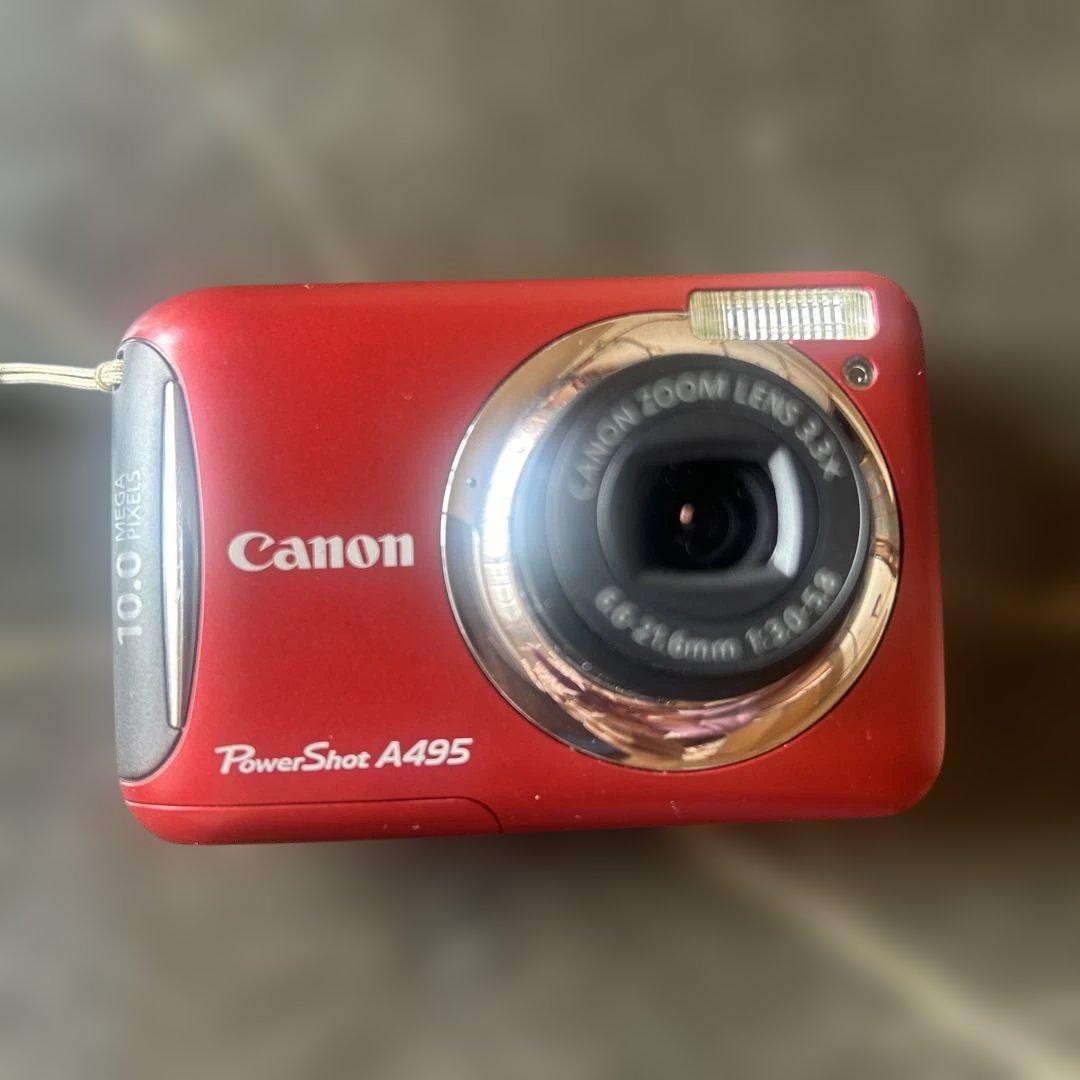 Canon PowerShot A495 レッド