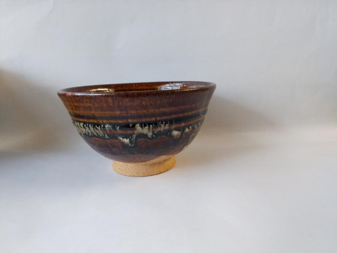 小久慈焼 小久慈窯 七代 岳芳 造 茶碗 茶道具 抹茶碗 共箱 栞 新品 未使用