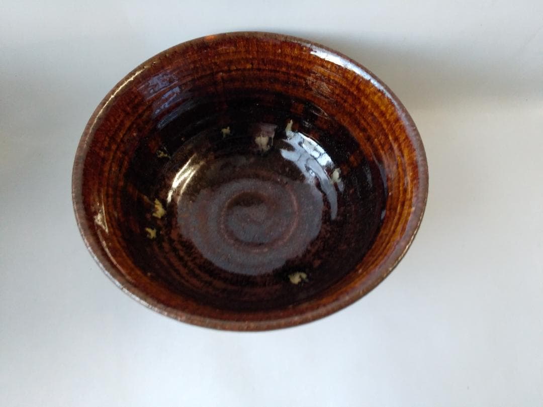 小久慈焼 小久慈窯 七代 岳芳 造 茶碗 茶道具 抹茶碗 共箱 栞 新品 未使用