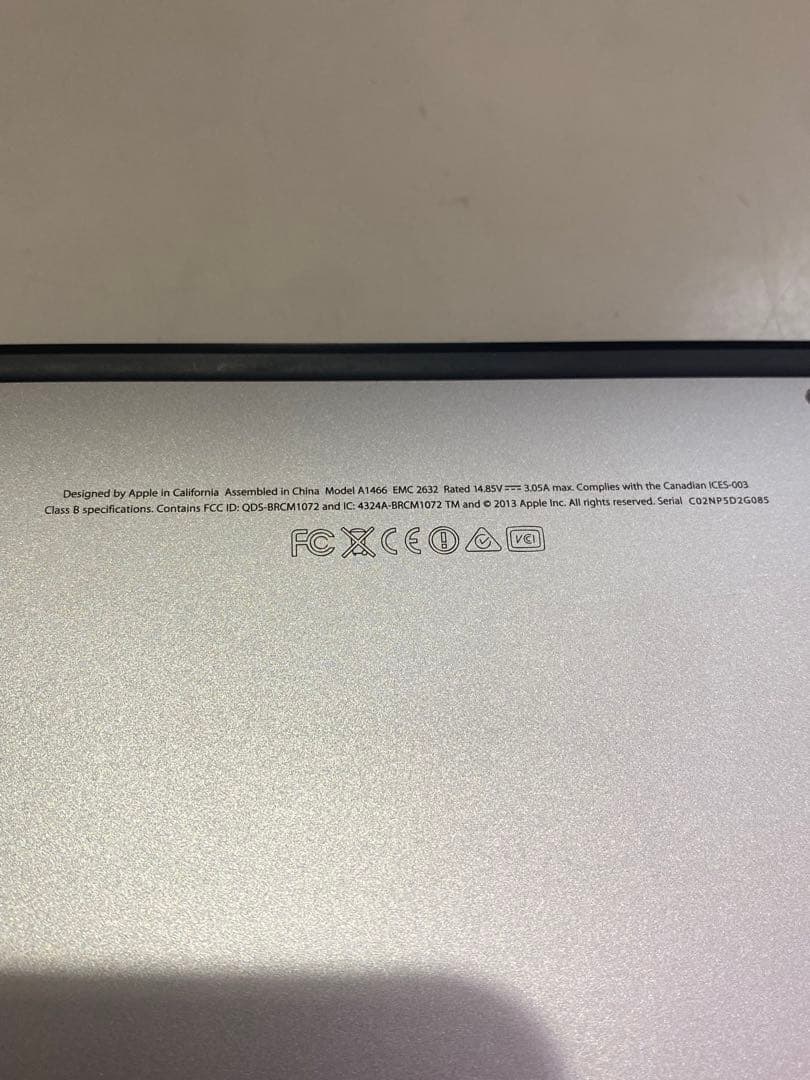 Apple MacBook Air 2013年　充電コード