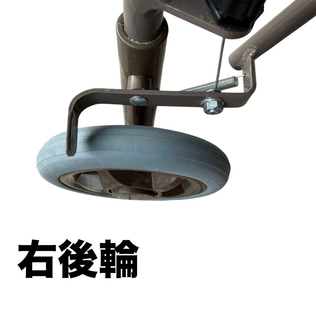 【美品】島製作所 シンフォニーIIR 格子紺　シルバーカー 手押し車 4輪歩行器