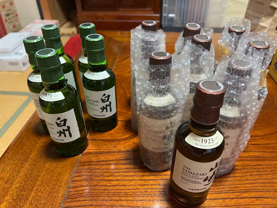 山崎 白州 シングルモルトウイスキー 180ml 14本セット