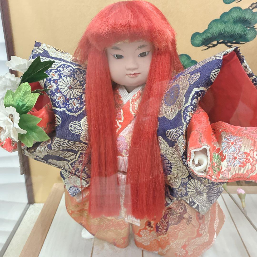 ◇条件付き 大阪府 神戸市 送料無料！民泊◎連獅子◇錦凰作◇ガラスケース入り◇