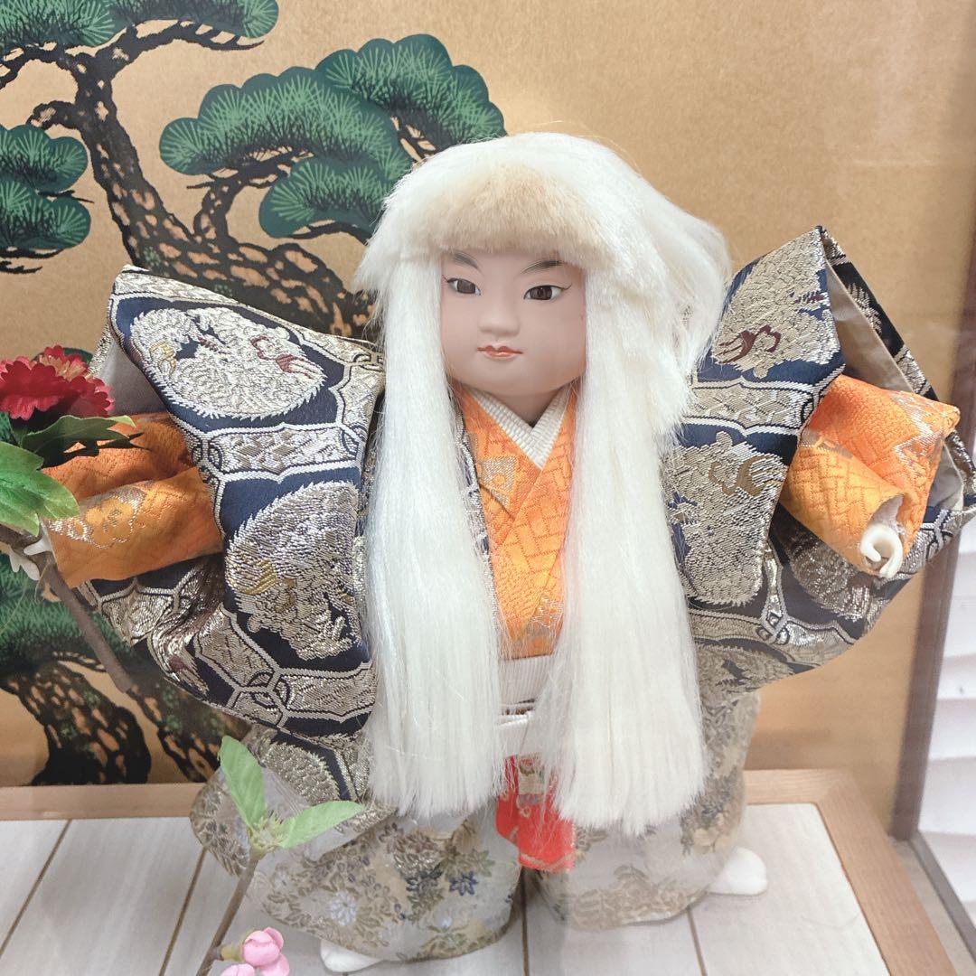 ◇条件付き 大阪府 神戸市 送料無料！民泊◎連獅子◇錦凰作◇ガラスケース入り◇