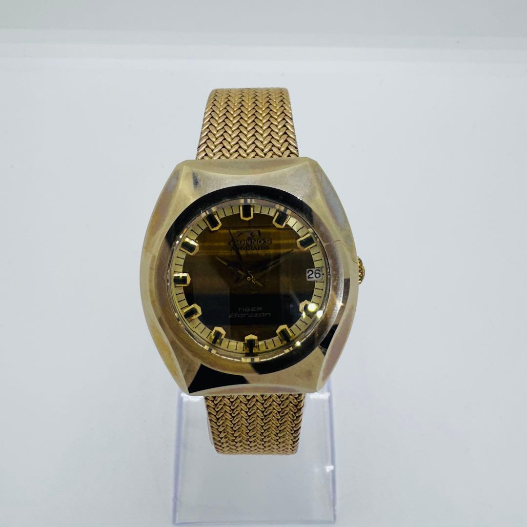 ✨TECHNOS✨テクノス✨TIGER✨Borazon✨デイト✨腕時計✨
