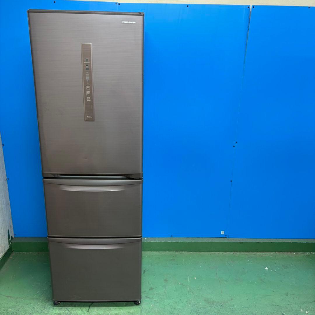 873　おしゃれなブラウンカラー！大型冷蔵庫　自動製氷　365Ｌ　右開き　3ドア