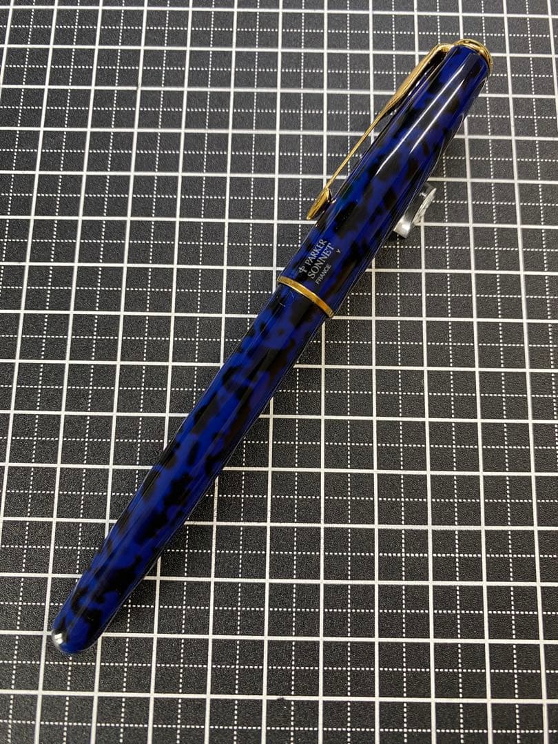 PARKER SONNET BLUE-MARBLE 万年筆　字幅X