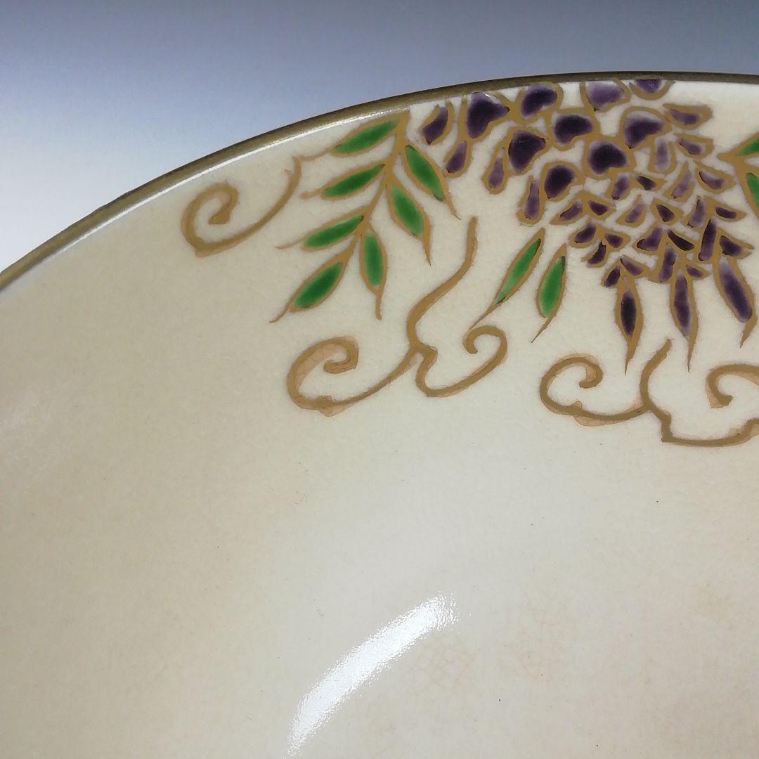 Ｔ６３４　茶碗　『仁清　花車』『寿楽 造』　共箱　抹茶碗　茶道具