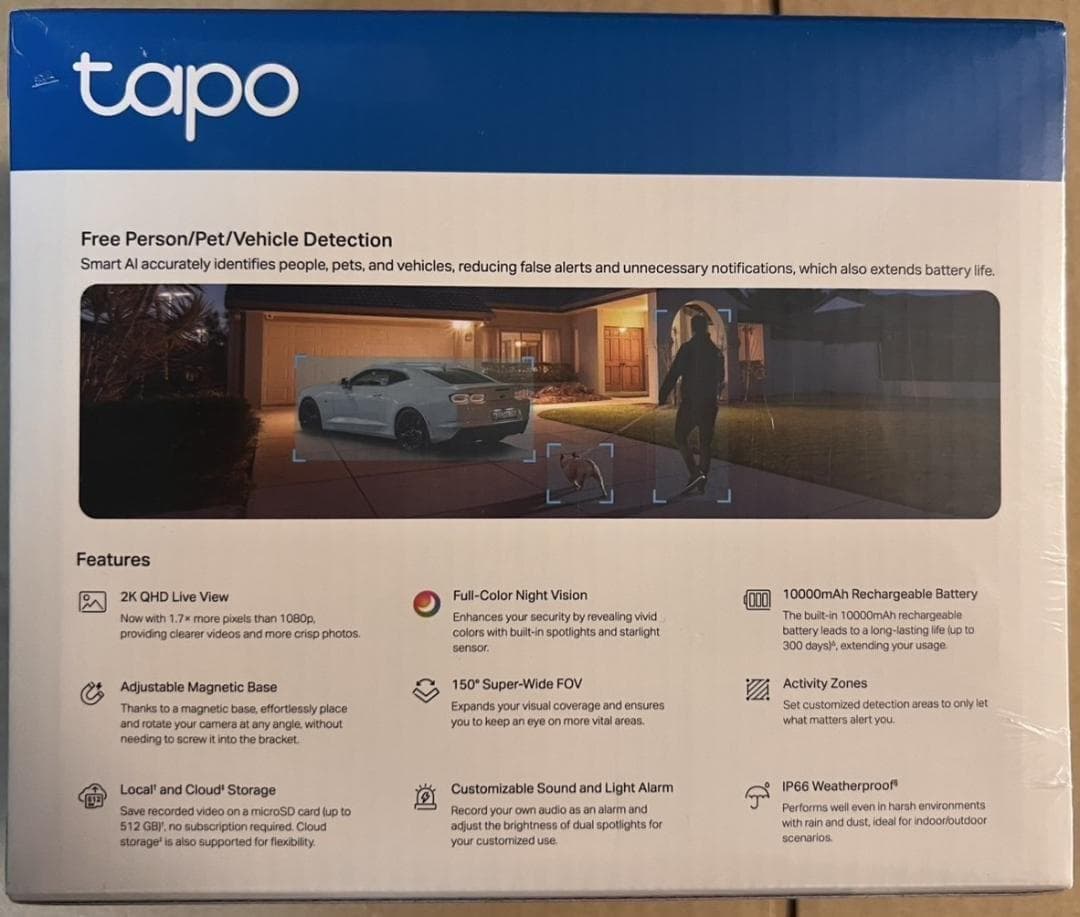 TP-Link Tapo 防犯カメラ C425 2K QHD