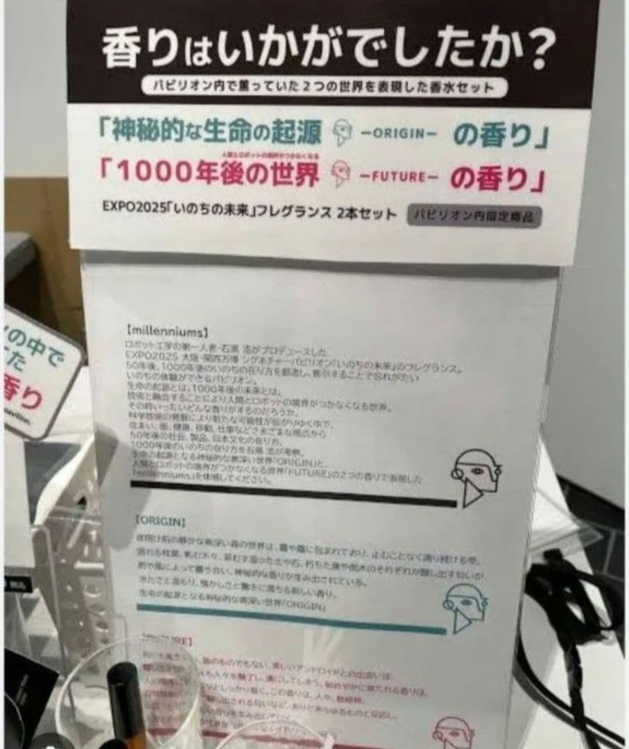 EXPO2025大阪関西万博 石黒浩 いのちの未来 限定　フレグランス