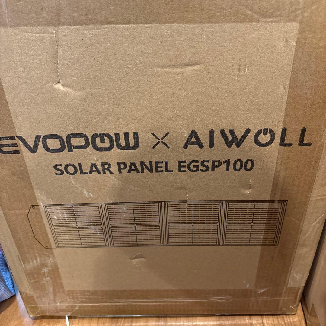 EVOPOW x AIWOLL ソーラーパネル EGSP100