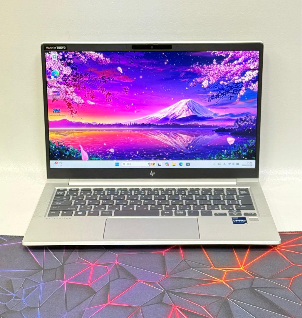 12世代 Hp EliteBook vPROノートCorei5/16GB/SSD